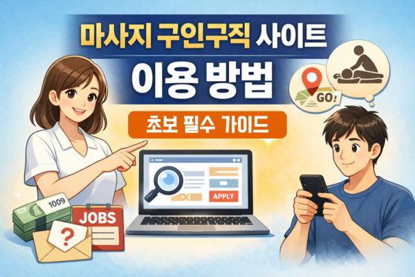 마사지구인구직 사이트 이용 방법 – 초보자 필수 가이드